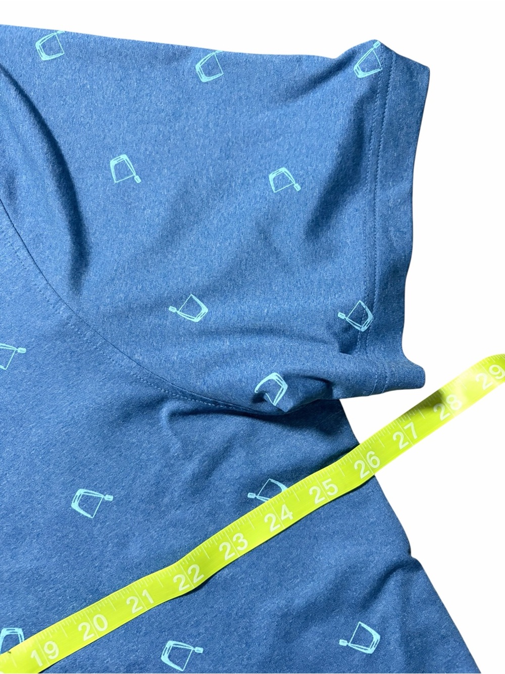 Johnnie O Polo Shirt Mens XL Blue Cocktail Drink Golf - Picture 5 of 6